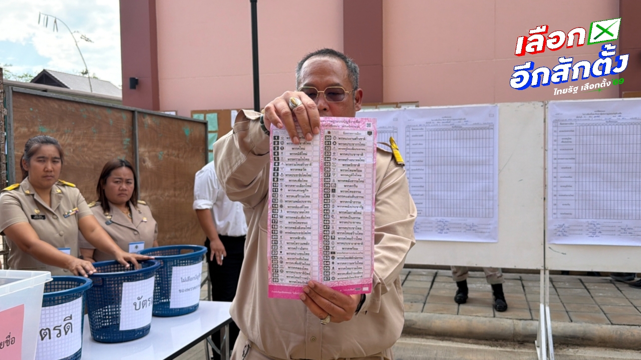 กำแพงเพชร นับใหม่ปาร์ตี้ลิสต์ 2 หน่วย คะแนนหายเป็นบัตรเสีย 2 ใบ ไม่ประสงค์ลงคะแนน 1 ใบ