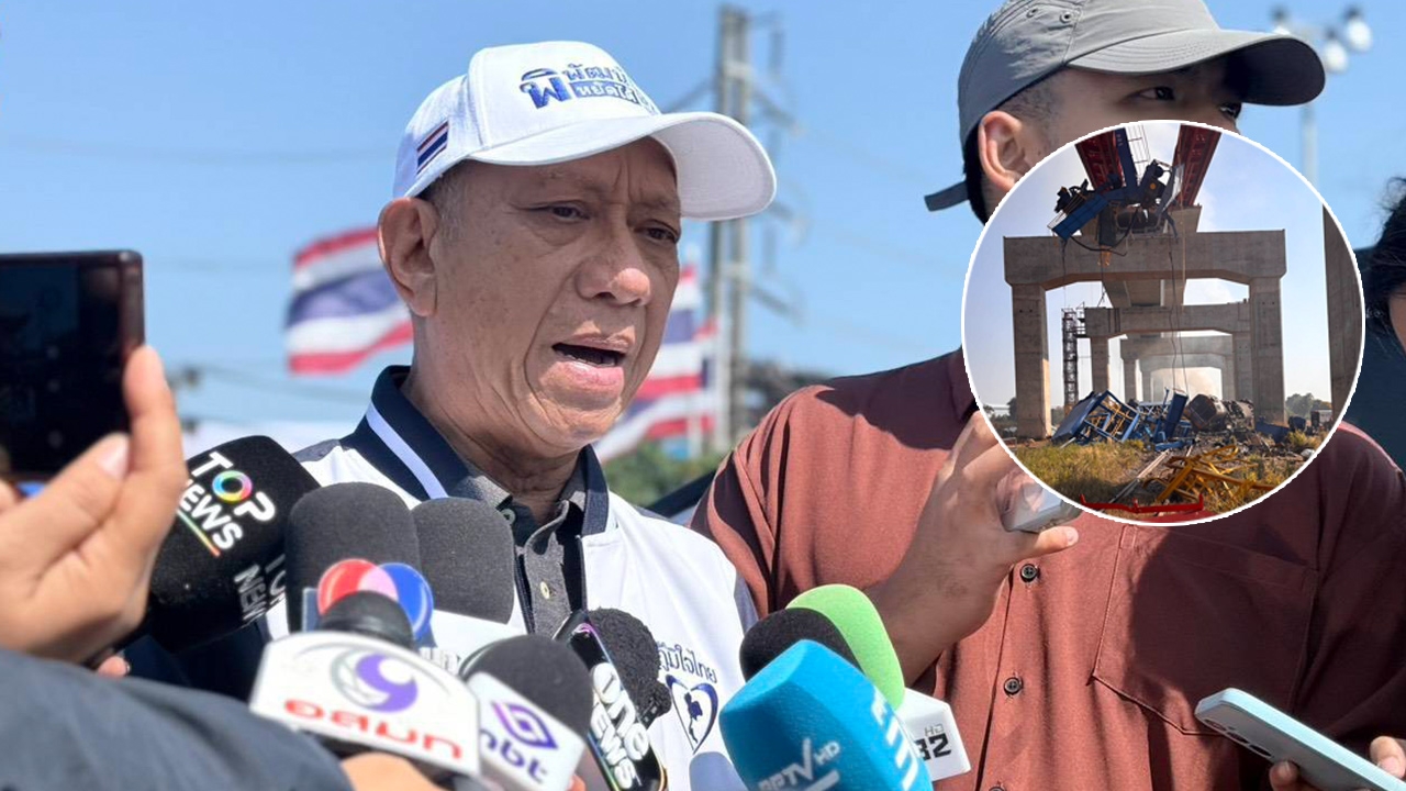 "คมนาคม" สั่งสอบด่วน สาเหตุเครนก่อสร้างถล่มทับรถไฟ ทำเสียชีวิต-บาดเจ็บหลายราย