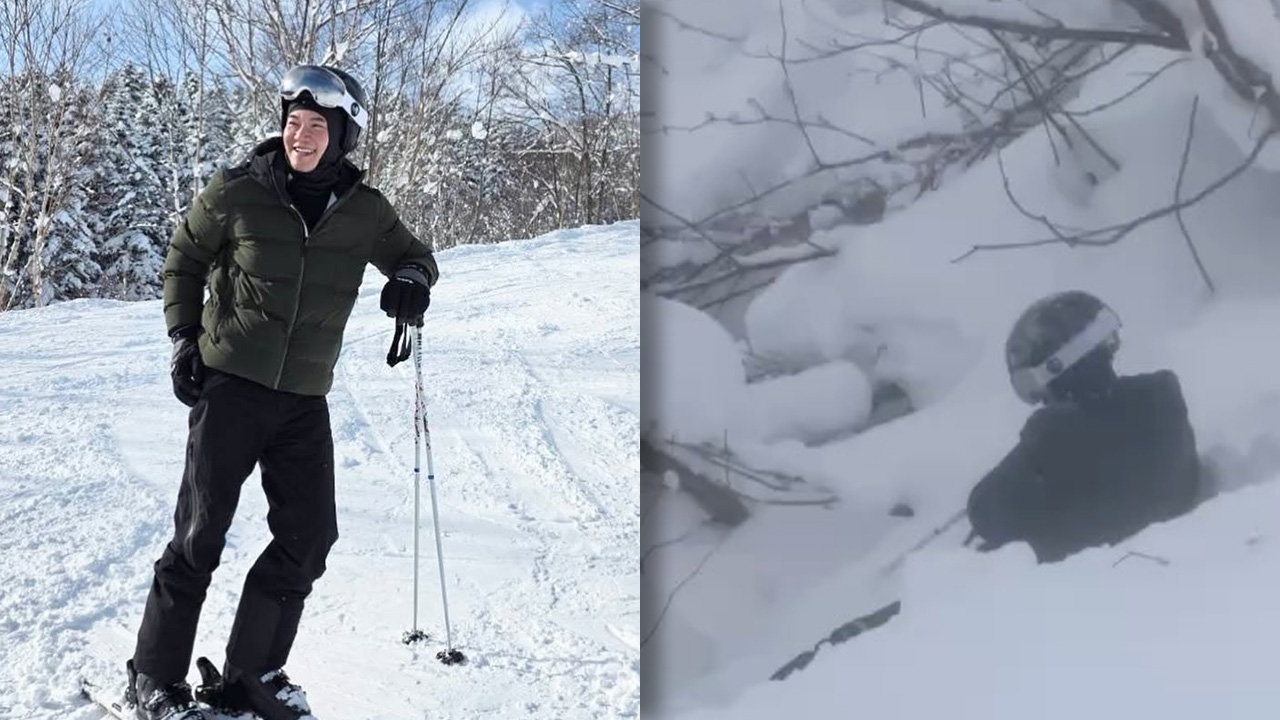 อั๋น ภูวนาท เล่านาทีชีวิต เล่นสกีไถลตกเขา หวิดจมในกองหิมะ