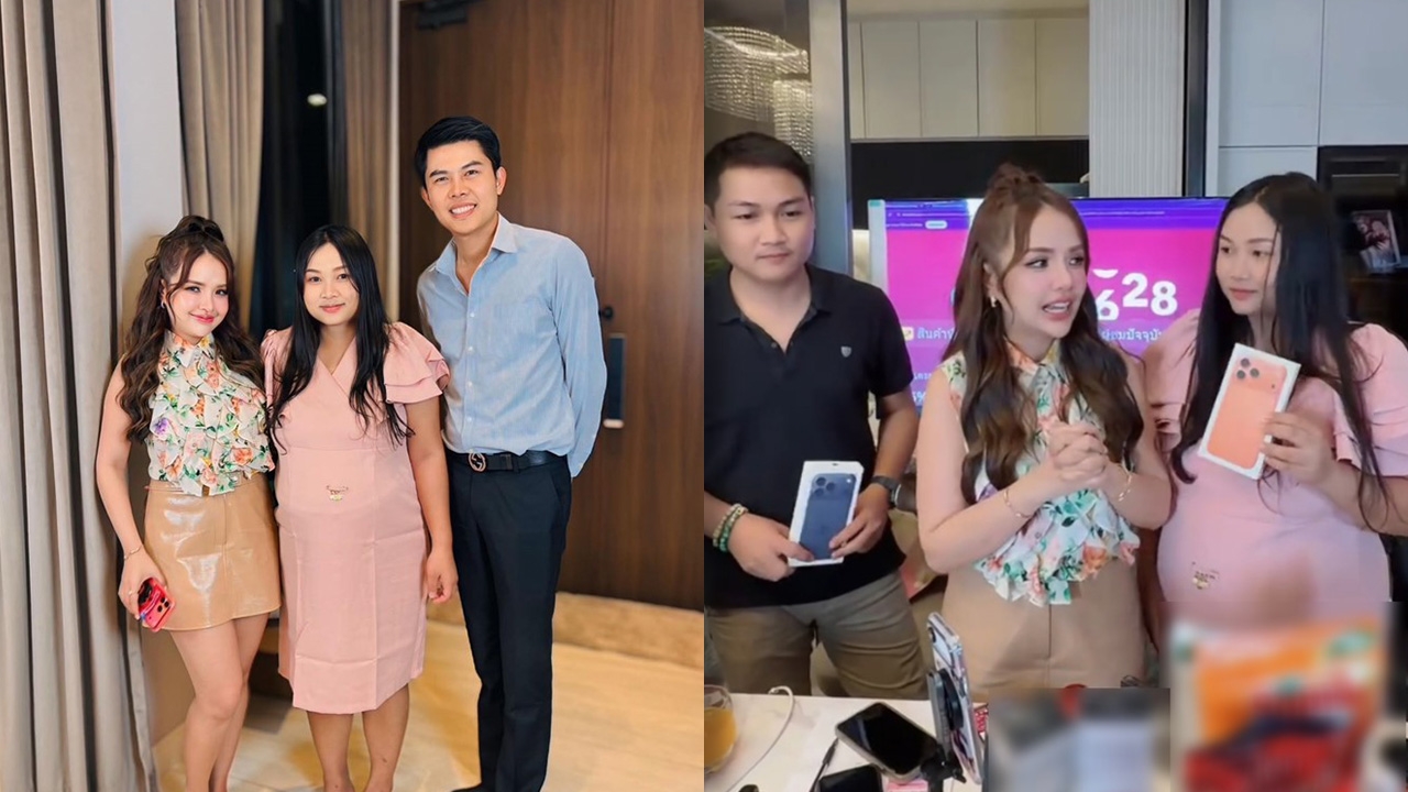 เจนนี่ รัชนก ไลฟ์สดกับ น้ำตาล เมียหลวงท้อง 8 เดือน ให้โทรศัพท์เป็นกำลังใจ