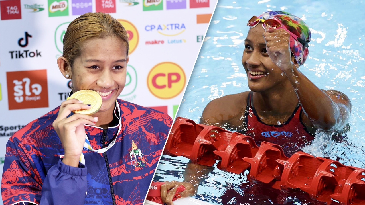 เหรียญทองที่ 2 “เงือกเนย” แตะขอบสระเป็นคนแรก ป้องกันแชมป์ เดี่ยวผสม 400 เมตร