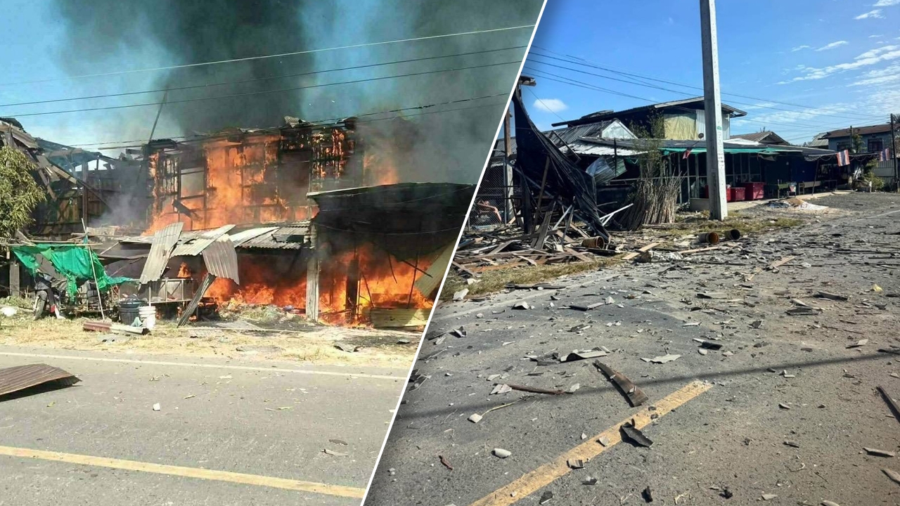 กองทัพประณามกัมพูชายิงจรวด BM-21 ใส่พื้นที่พลเรือน ประชาชนบาดเจ็บสาหัส 2 ราย