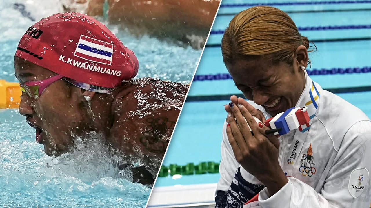 “กมลชนก" คว้าทองแรกให้ว่ายน้ำไทย หลังแตะขอบสระเป็นคนแรก 2 นาที 11.78 วิ ผีเสื้อ 200 เมตร 