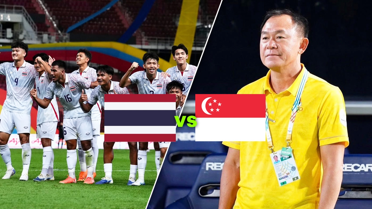 LIVE ถ่ายทอดสด ทีมชาติไทย พบ สิงคโปร์ บอลวันนี้ 11 ธ.ค. 68 ดูบอลสด 19.00 น. ซีเกมส์ 2025