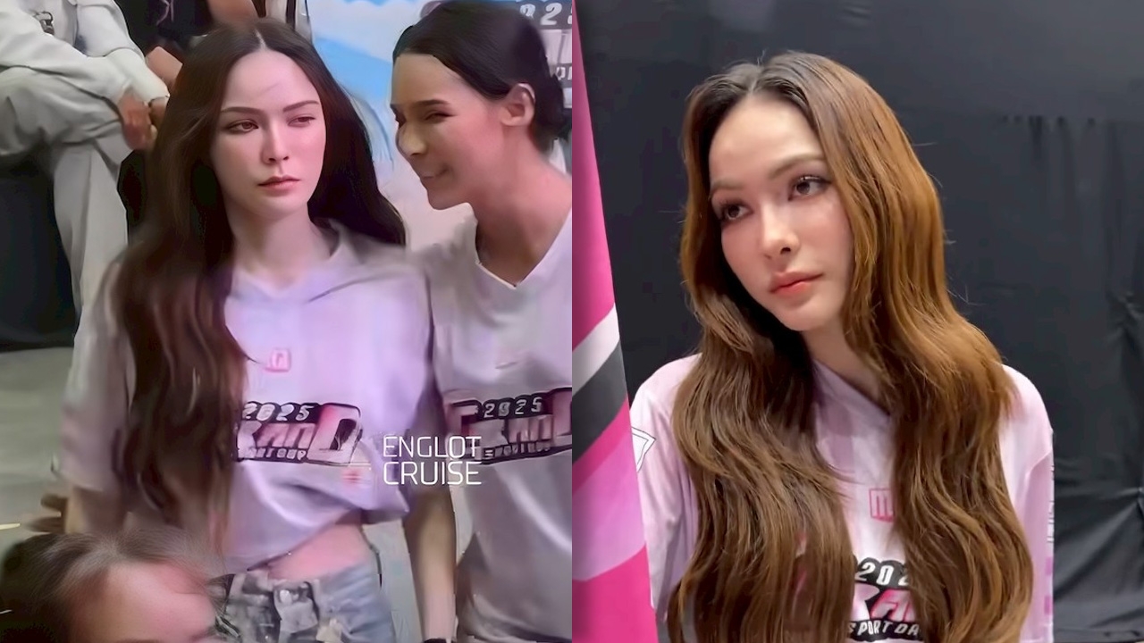 ชาวเน็ตวิจารณ์หลังเห็นคลิป ชาล็อต ออสติน แข่งกีฬาด้วยสีหน้าจริงจัง