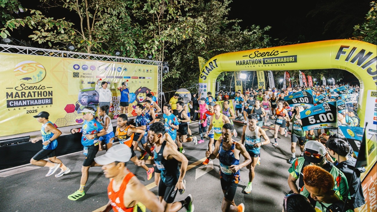 Scenic Marathon Chanthaburi 2025 Laem Sadet Beach Concludes Series of Beautiful View Runs