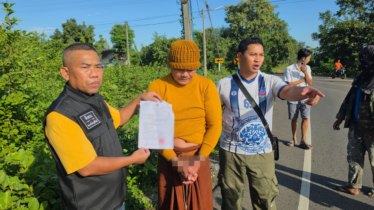 Arrest of Phra Dao for Fatal Hit-and-Run of 21-Year-Old Woman Caught Hiding in Abandoned Monastery Cell - Thairath English