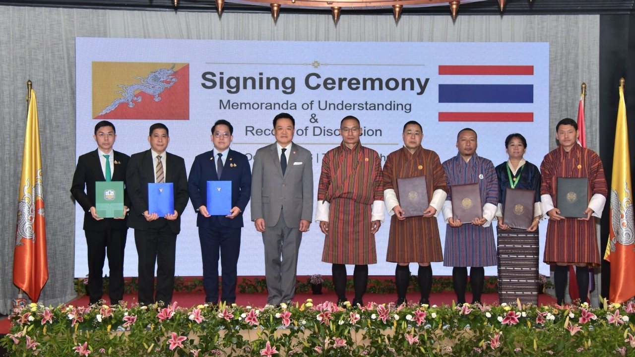 Thailand and Bhutan Sign Cooperation Agreements to Enhance Public Health, Support Clean Energy, and Boost Agricultural Finance - Thairath English