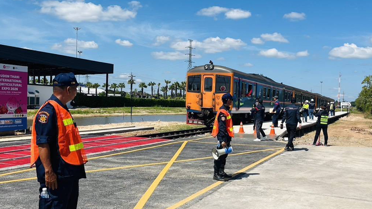 State Railway of Thailand Opens Temporary Stop at Udon Thani 69 for Horticultural Expo, Check Train Schedules - Thairath English