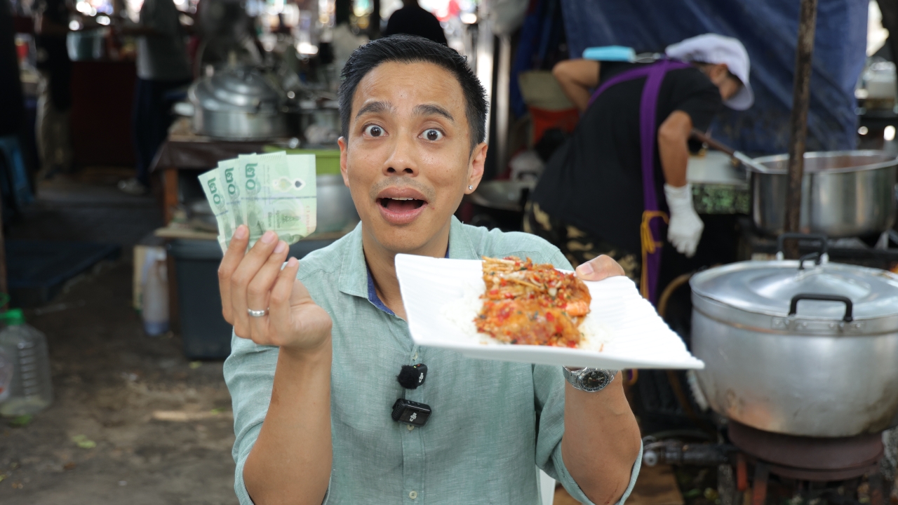 พากิน ป้าอ้อยผัดไทย คู้บอน 27 กุ้งแม่น้ำตัวเบิ้ม 60 บาท อิ่มคุ้มไม่จกตา