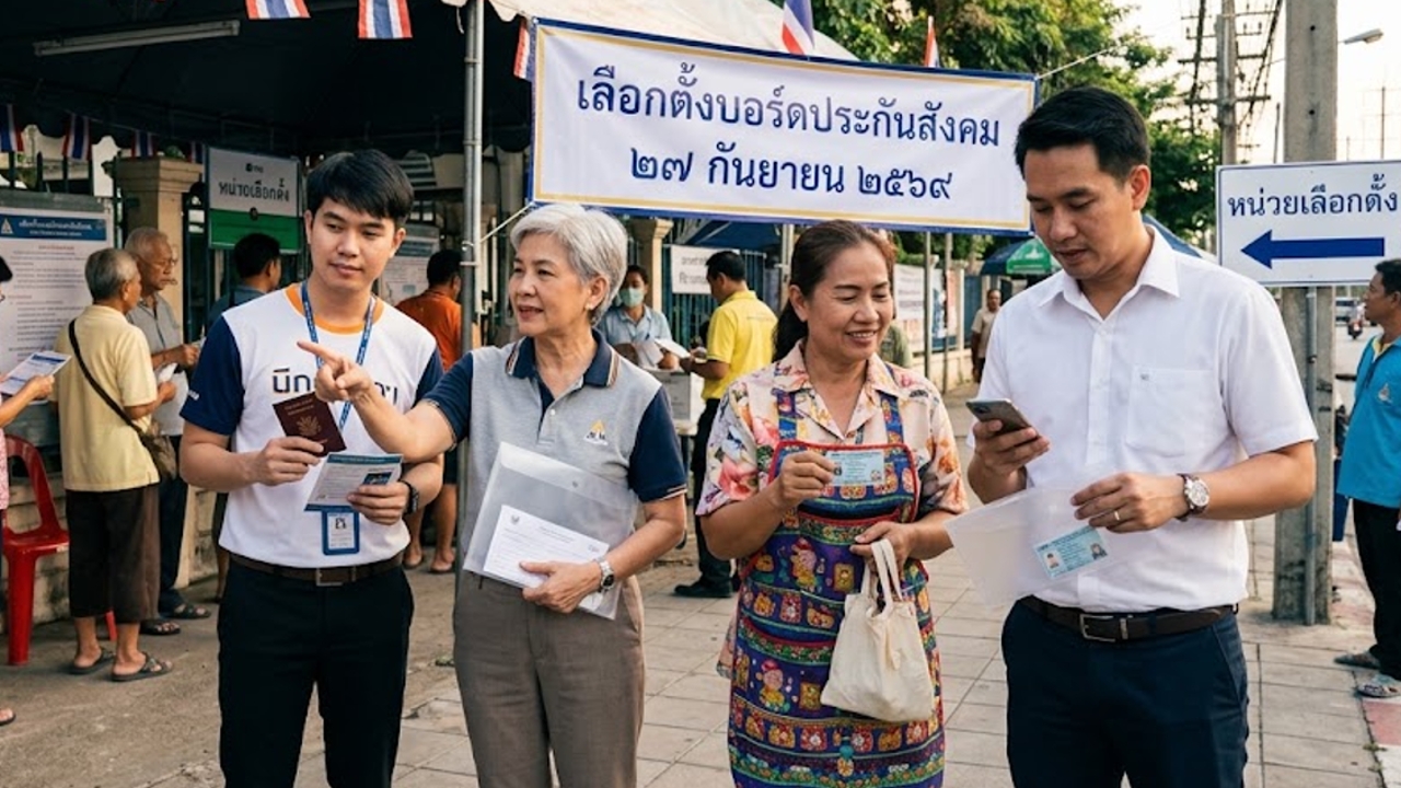 สปส. ประกาศความพร้อมจัดการเลือกตั้งบอร์ดประกันสังคม 27 ก.ย. นี้