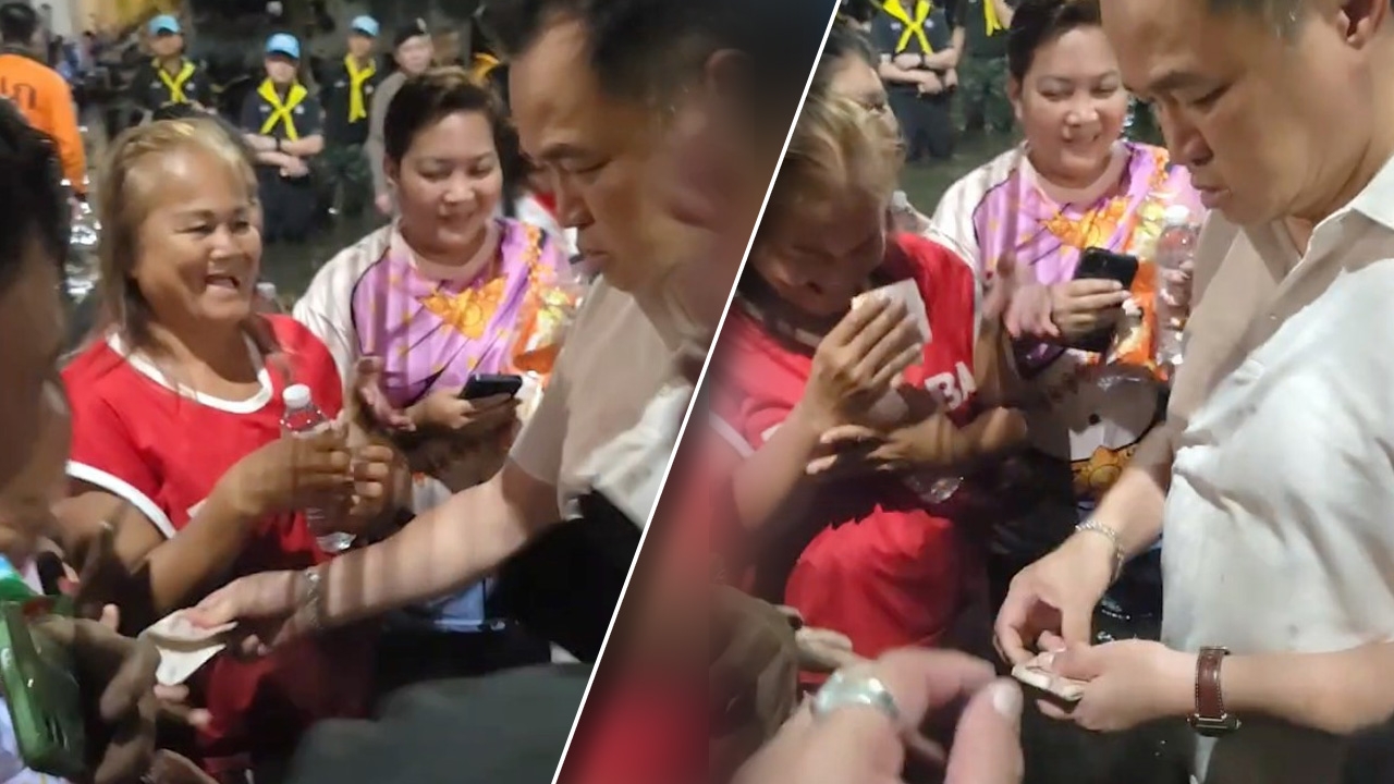 คลิปแชร์ว่อน คนถกเถียง “นายกฯ อนุทิน” ควักเงินจากกระเป๋าแจกชาวบ้านน้ำท่วมที่สายไหม
