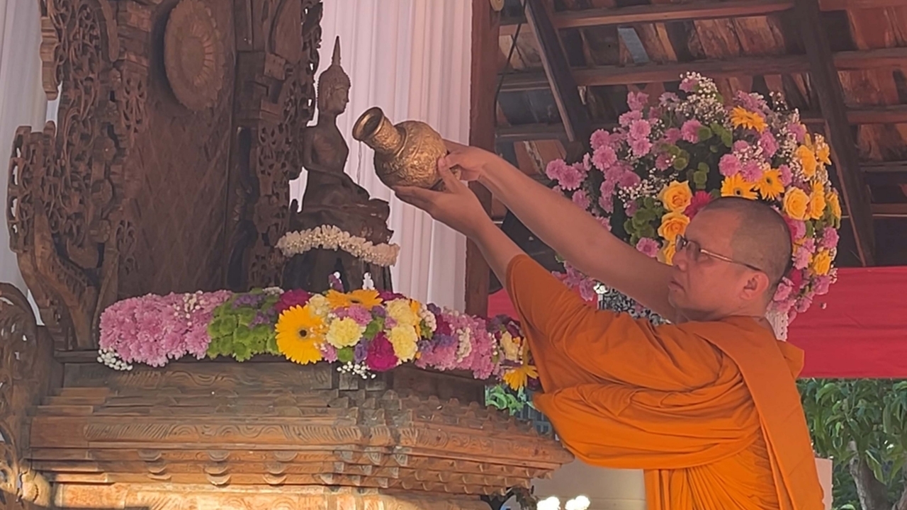 อัญเชิญ “หลวงพ่อพระขาว” ประดิษฐานที่วัดป่าแสงอรุณฯ เปิดให้พุทธศาสนิกชนบูชา