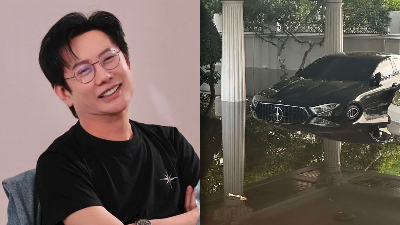 “ณวัฒน์” โพสต์คลิปลุยน้ำท่วมมิดเข่า สงสัยทำไมบ้านนายกฯ ไม่ท่วม ทั้งที่อยู่หมู่บ้านเดียวกัน
