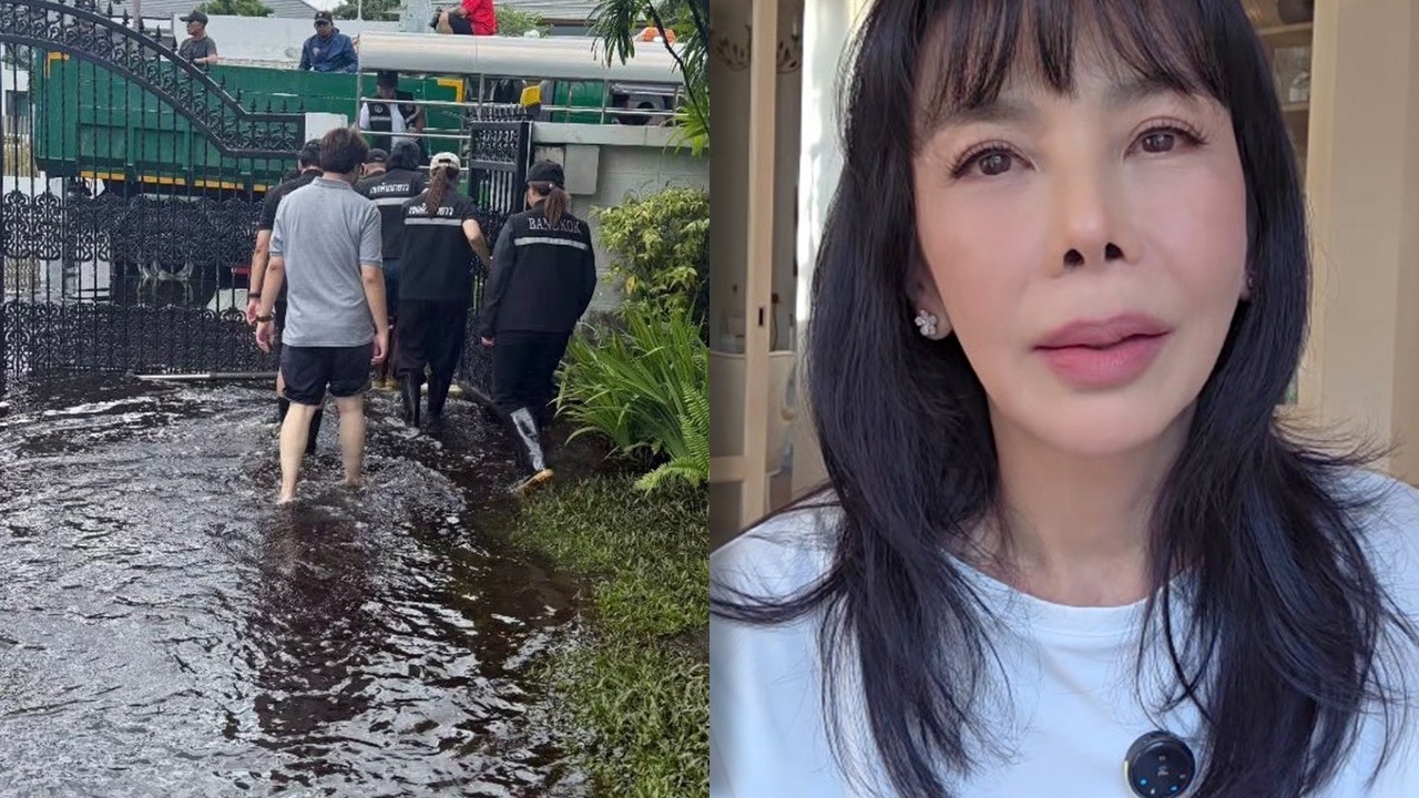 “ตั๊ก มยุรา” น้ำท่วมละแวกบ้านสูงถึงเอวติดอยู่บ้านนานเกือบ 5 วัน ตอบชาวเน็ตเรื่องกินข้าวกล่อง 