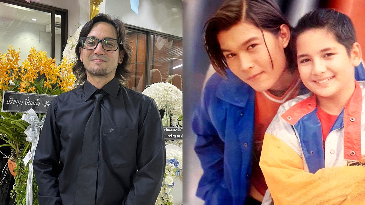 ภาพล่าสุด เจอาร์ กิตติกุลวงศ์ อดีตนักร้องดูโอ้ เจอาร์-วอย มาร่วมพิธีสวดพระอภิธรรม ต๋อง วงทู