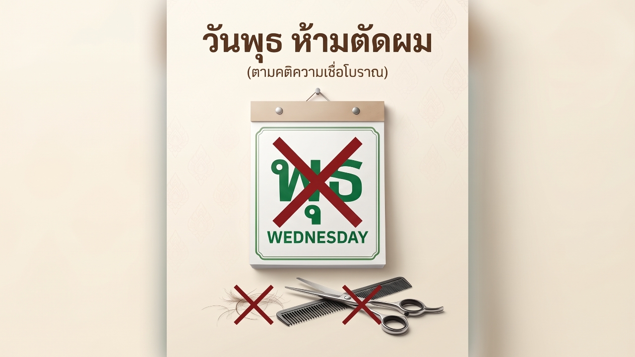 ทำไมห้ามตัดผมวันพุธ ย้อนรอย 3 เหตุผลโบราณ ที่ไม่ใช่แค่เรื่องงมงาย