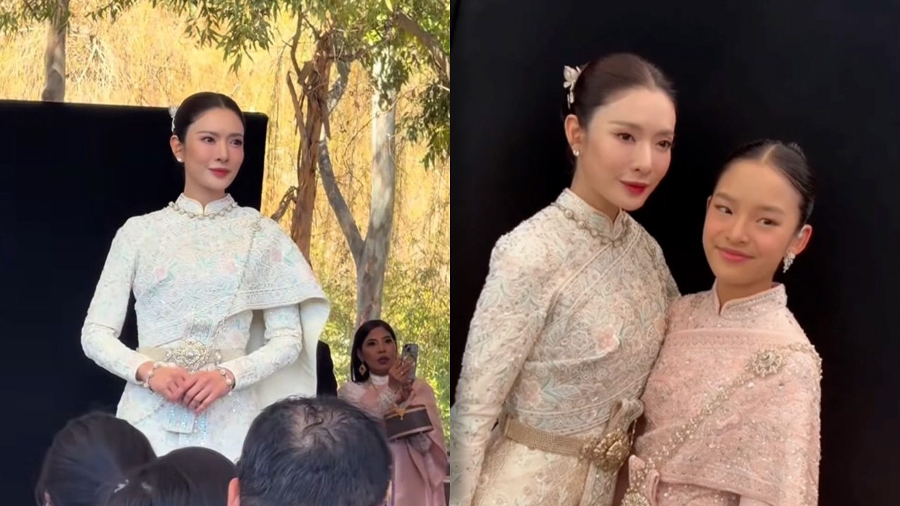 สวยหวานแพ็กคู่! “แม่แอฟ-น้องปีใหม่” เดินแฟชั่นโชว์ชุดไทยงามเฉิดฉายกลางซิดนีย์