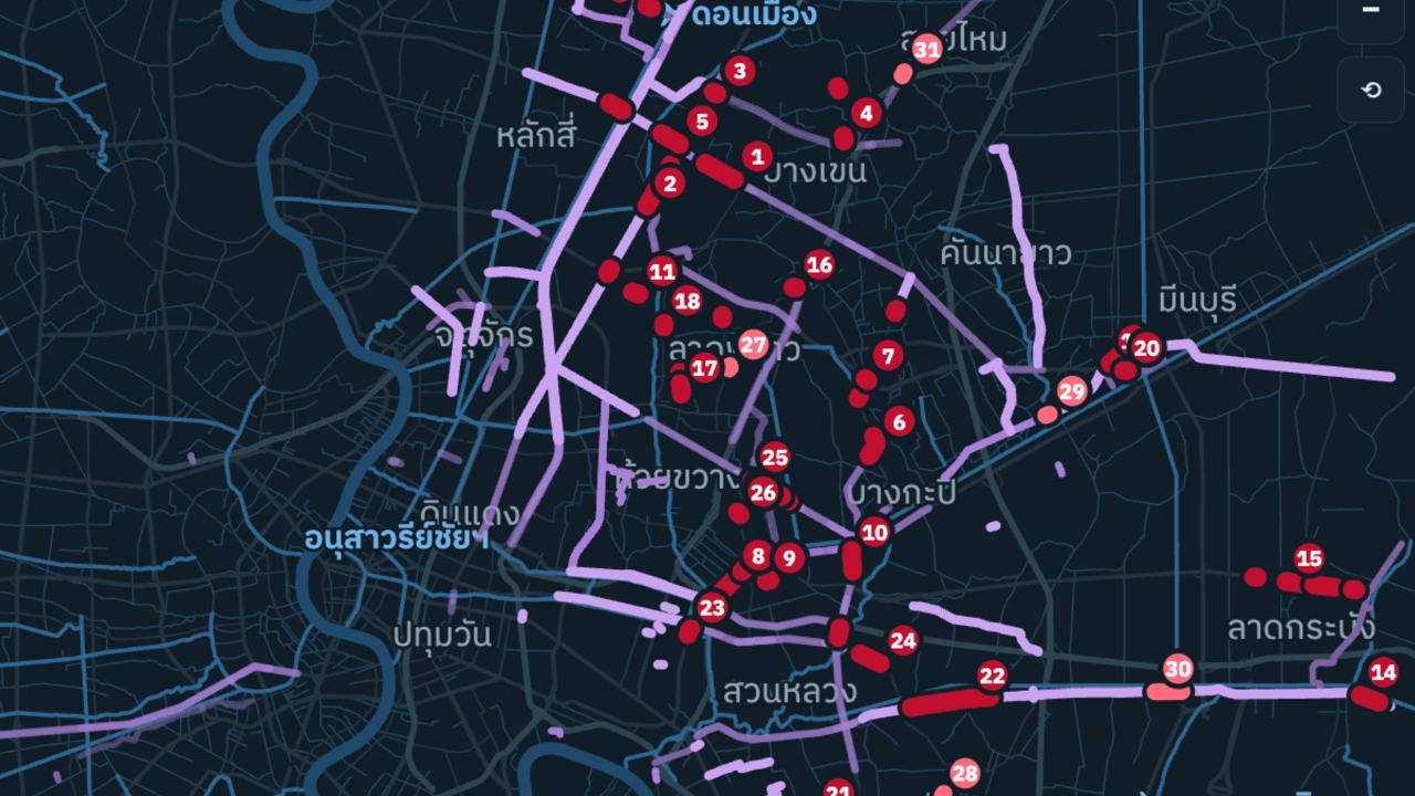 เช้านี้ กทม. แนะเลี่ยง 31 เส้นทาง บางจุดยังอ่วมน้ำท่วมขังสูง เช็กเลยมีที่ไหนบ้าง