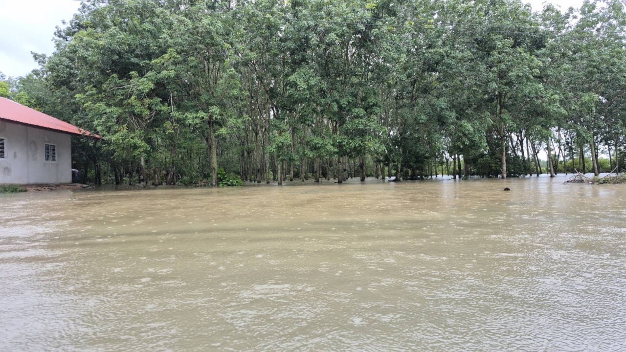 น้ำท่วม 6 อำเภอแนวชายแดนบุรีรัมย์ ชาวบ้านได้รับผลกระทบกว่า 1,000 หลังคาเรือน