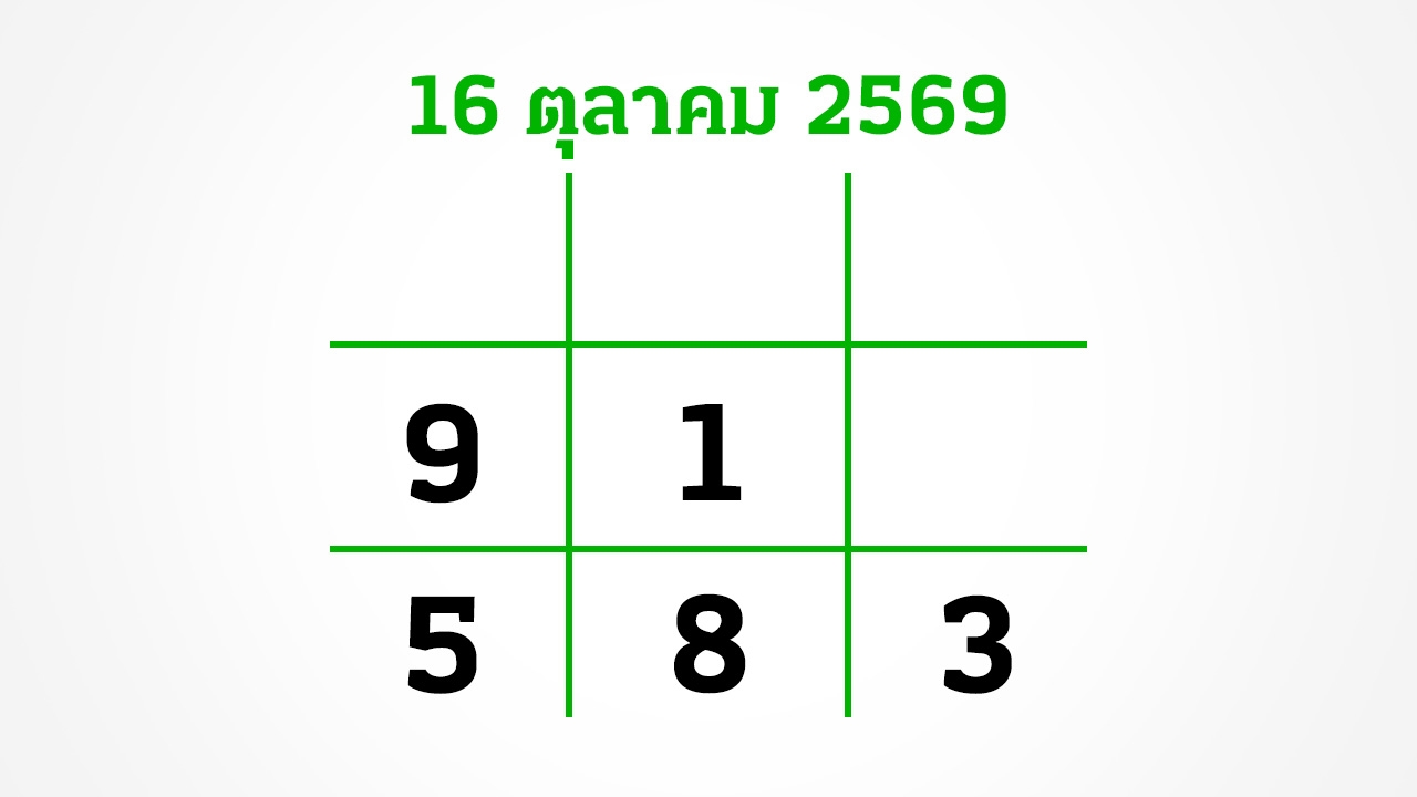อีก 3 วันหวยออก งวดนี้สลากไม่สัญจร อย่าลืมส่อง "เลขเด็ดงวดนี้" 16/10/69