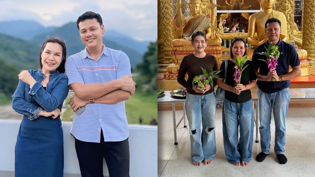 น้องชาย ป๊อป เปิดภาพ แม่เกตุ ร่วมทำบุญ ต้อนรับอบอุ่นเรียก “พี่สะใภ้”