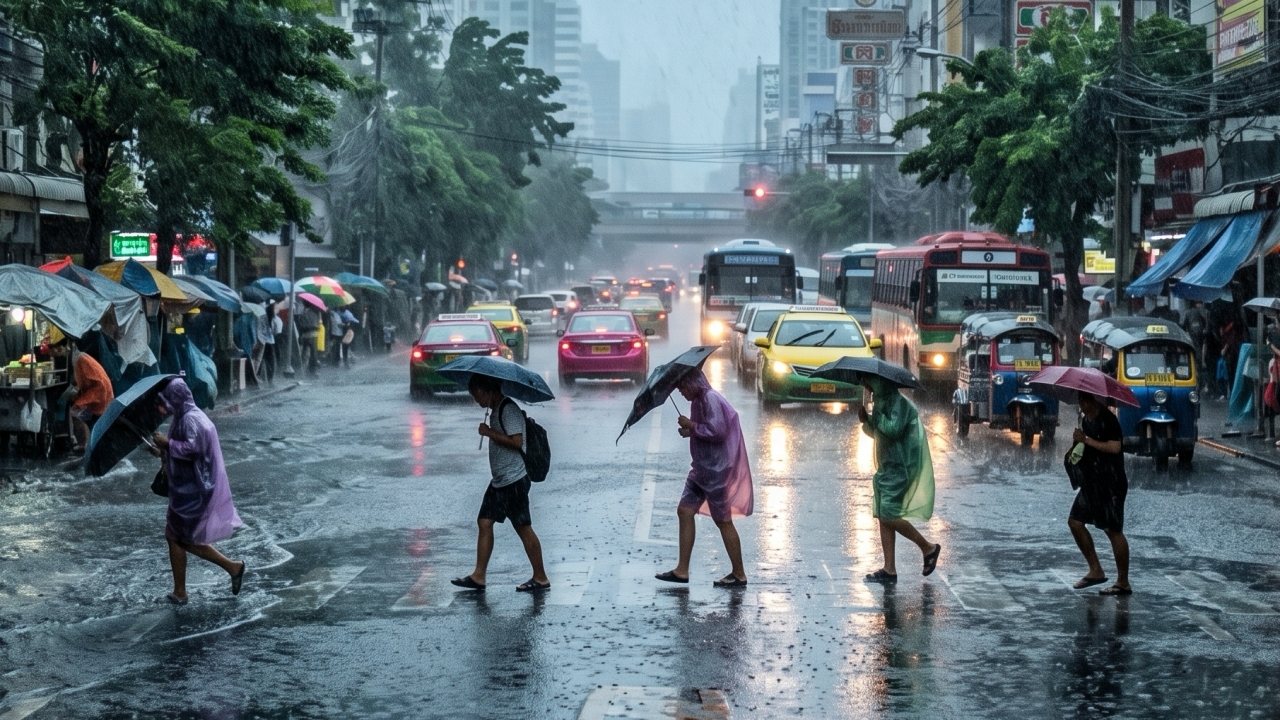 อุตุฯ เตือน กทม.–ปริมณฑล เตรียมรับมือฝนหนัก ช่วง 15.45–17.30 น. 