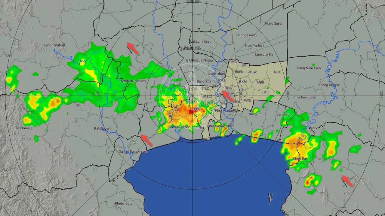 เย็นนี้ฝนมาแล้ว กทม. ฝนเล็กน้อยถึงปานกลาง แนะรีบเคลียร์งานกลับบ้าน