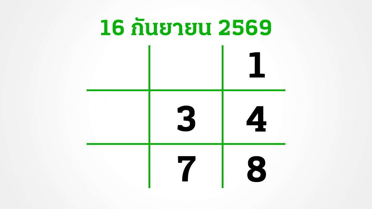 อีก 3 วันหวยออก งวดนี้สลากไม่สัญจร อย่าลืมส่อง "เลขเด็ดงวดนี้" 16/9/69