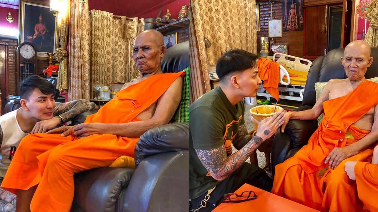"แทค ภรัณยู" โพสต์ภาพ "หลวงปู่หวล" อดีตเจ้าอาวาสวัดพุทไธศวรรย์ เผยเหตุผลไม่เข้าวัดอีกเลย