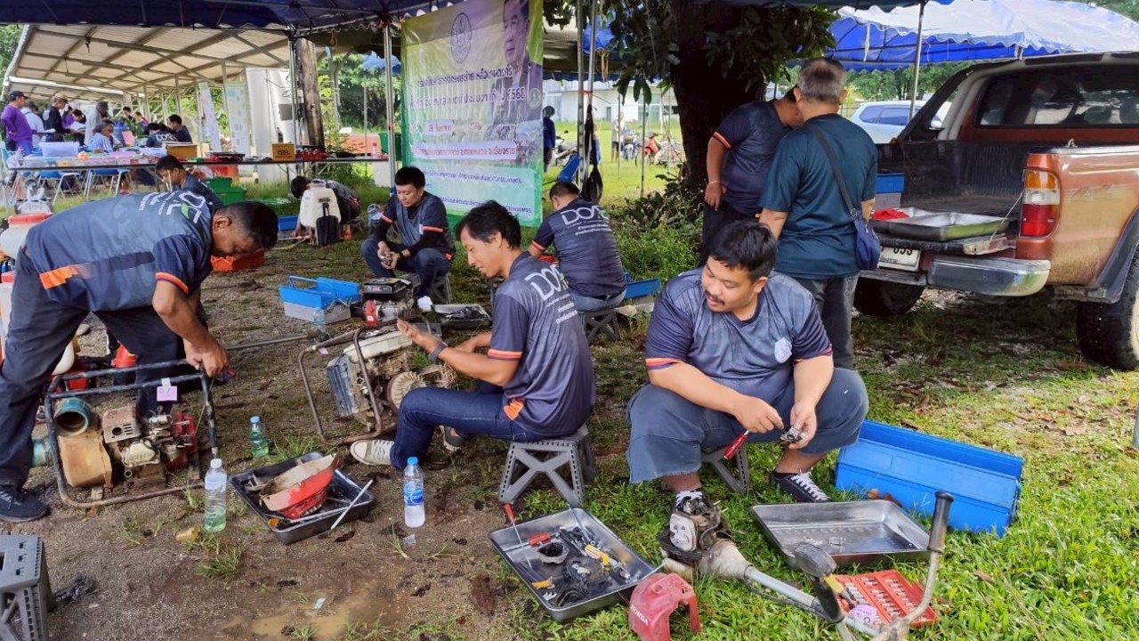 รัฐบาลเปิดคลินิก ซ่อมฟรีเครื่องจักรกลเกษตร 12–15 ก.ย. นี้ ช่วยชาวน่านหลังน้ำลด 
