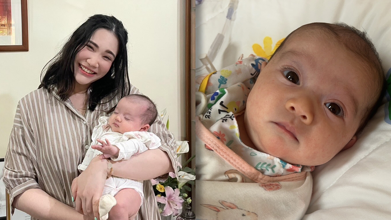 นนนี่ เปิดภาพล่าสุด น้องไอย์ ลูกสาววัย 2 เดือน เผยชอบกรี๊ดใส่ยาย แอน สิเรียม
