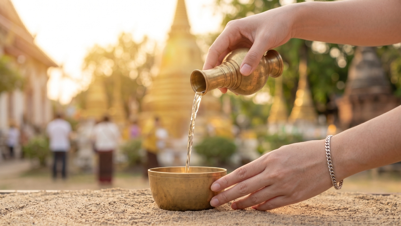 วิธีกรวดน้ำที่ถูกต้อง ทำไมต้องคว่ำขัน รับบุญเต็มที่ไม่มีสะดุด