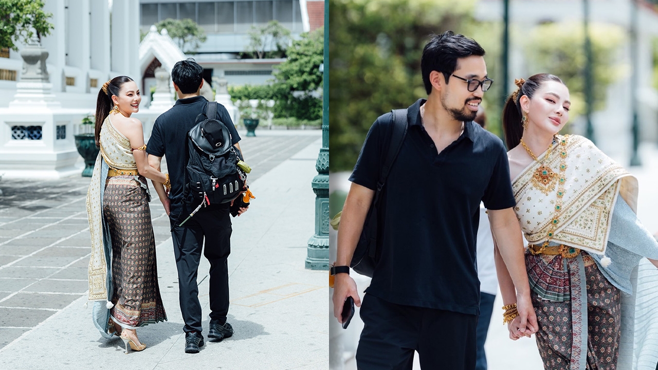 ดิว อริสรา ใส่ชุดไทยสวยเจิดจรัส พร้อมเปิดภาพคู่ วู้ดดี้ ล่ำซำ แบบชัดๆ
