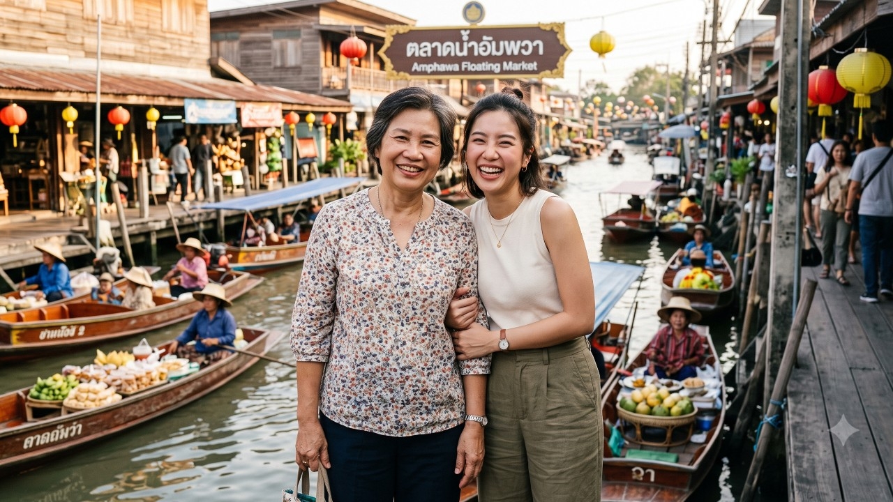 พาแม่เที่ยวเมืองรองใกล้กรุงเทพฯ 2 วัน 1 คืน ชิลๆ งบไม่แรง สุขเต็มร้อย