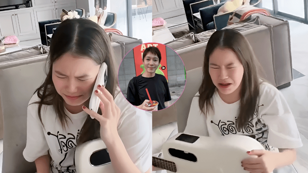 "ณิริน" ลูก "หนิง ปณิตา" ร้องไห้ผ่านไลฟ์ไม่อยากหน้าเหมือนพ่อ