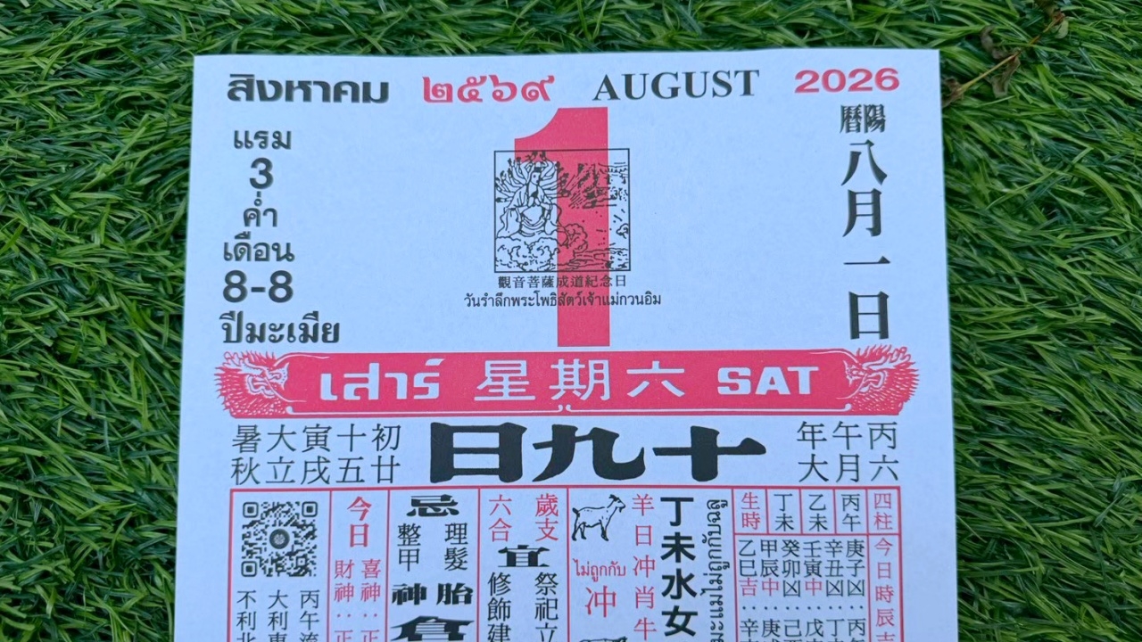 มาแล้ว หวยปฏิทินจีน 1/8/69 คอหวยตามส่องแนวทาง "เลขดังงวดนี้" ไปลุ้นโชค