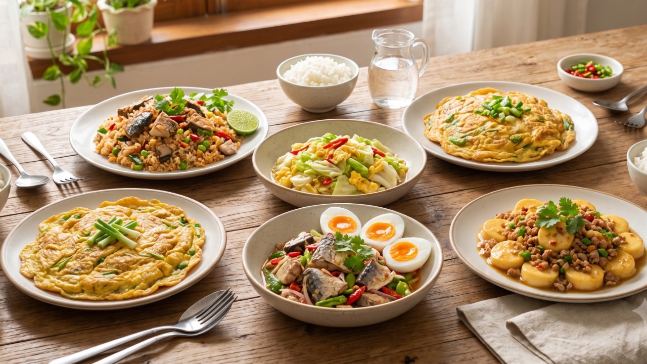 5 เมนูสิ้นเดือนประหยัดงบ อร่อย สารอาหารครบ อิ่มท้องรอกระเป๋าตุง