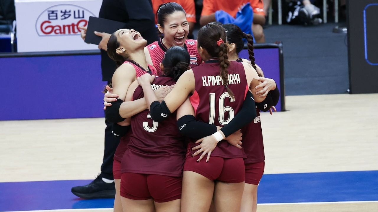 Thailand Womens National Volleyball Team Beats Canada for Second Straight Win at VNL 2026