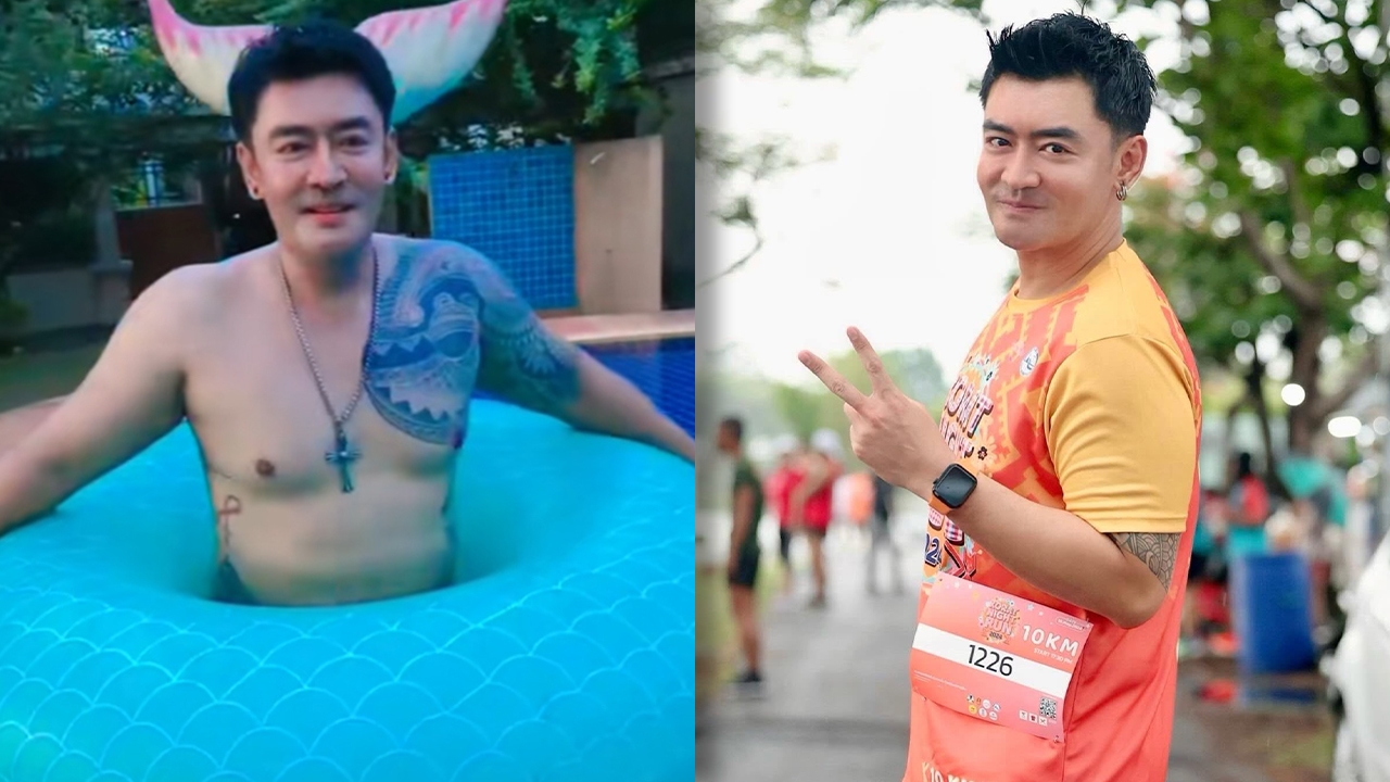 เปิดภาพล่าสุด เติ้ล ธนพล โมเมนต์ลงสระน้ำ ใส่ห่วงยางนางเงือก ทำแฟนๆ แซวสนั่น (คลิป)