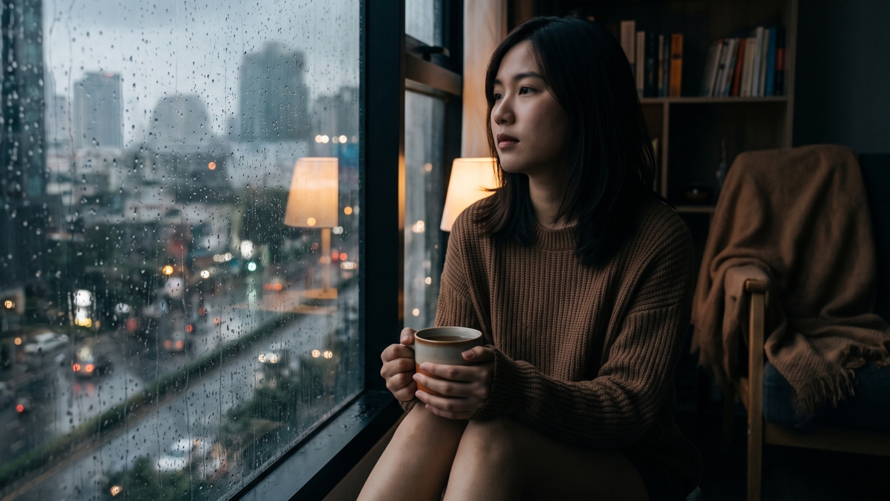 เคยเป็นไหม? ฝนตกแล้วรู้สึกเหงา อารมณ์ดิ่งแบบไม่มีสาเหตุ จริงๆ แล้วเกิดจากอะไร
