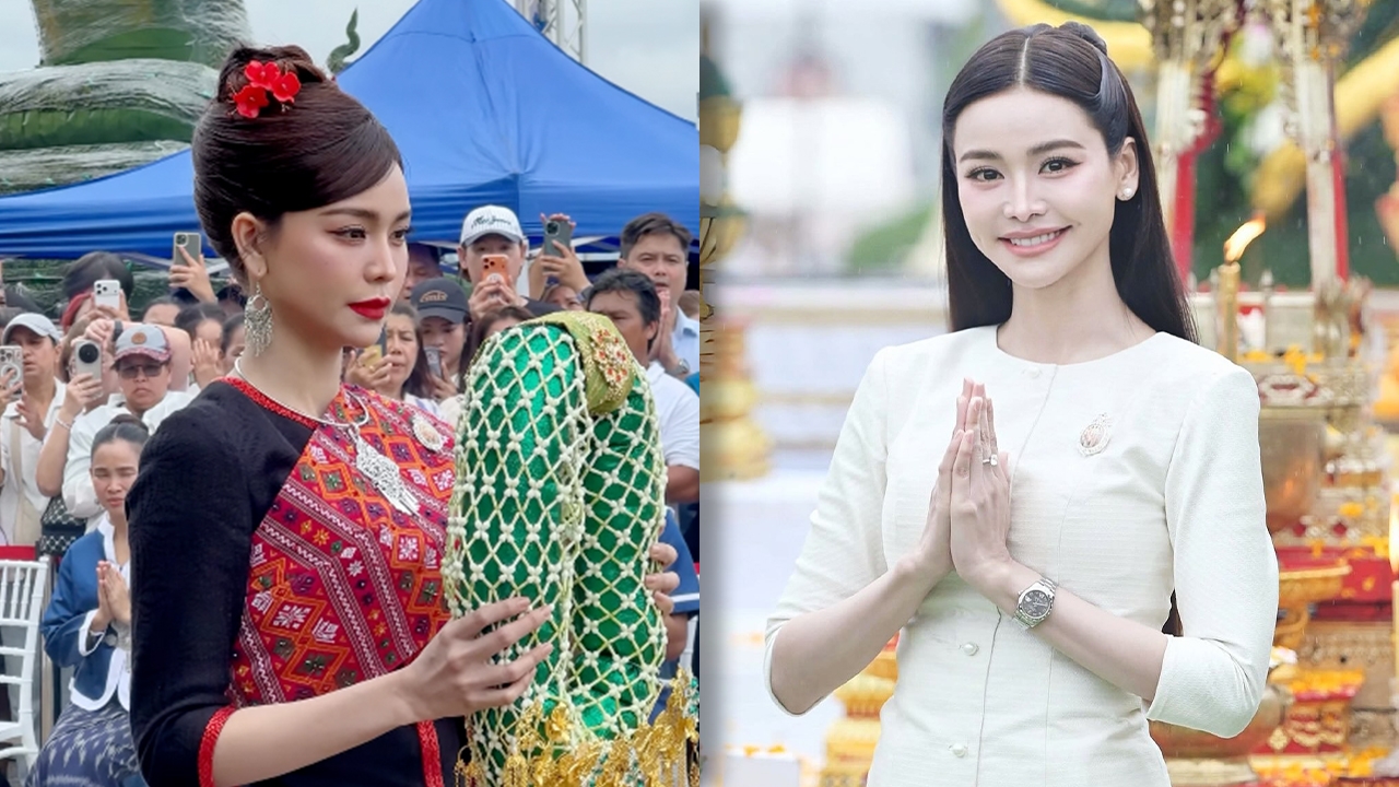 ด้วยศรัทธา “อิงฟ้า” ร่วมพิธีบวงสรวงใหญ่ พญาศรีสัตตนาคราช เชื่อตั้งแต่นับถือชีวิตดีขึ้นเรื่อยๆ