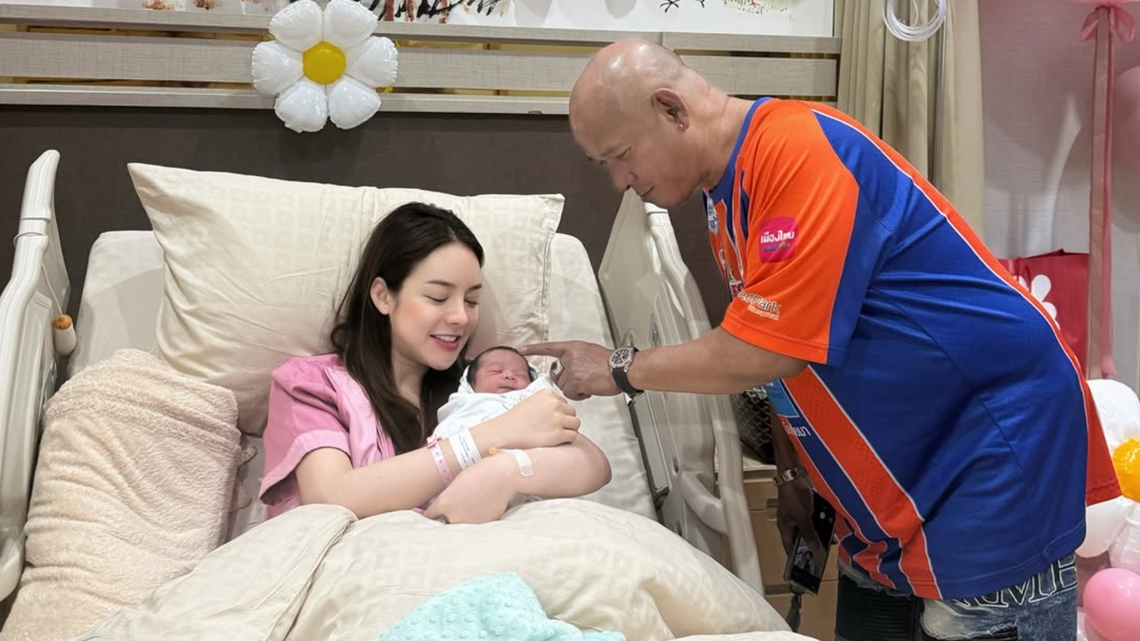 เปิดภาพคุณแม่ป้ายแดง ต้นข้าว มิสแกรนด์ คลอดลูกสาวคนแรก บังมัดสามีคอยดูแลไม่ห่าง