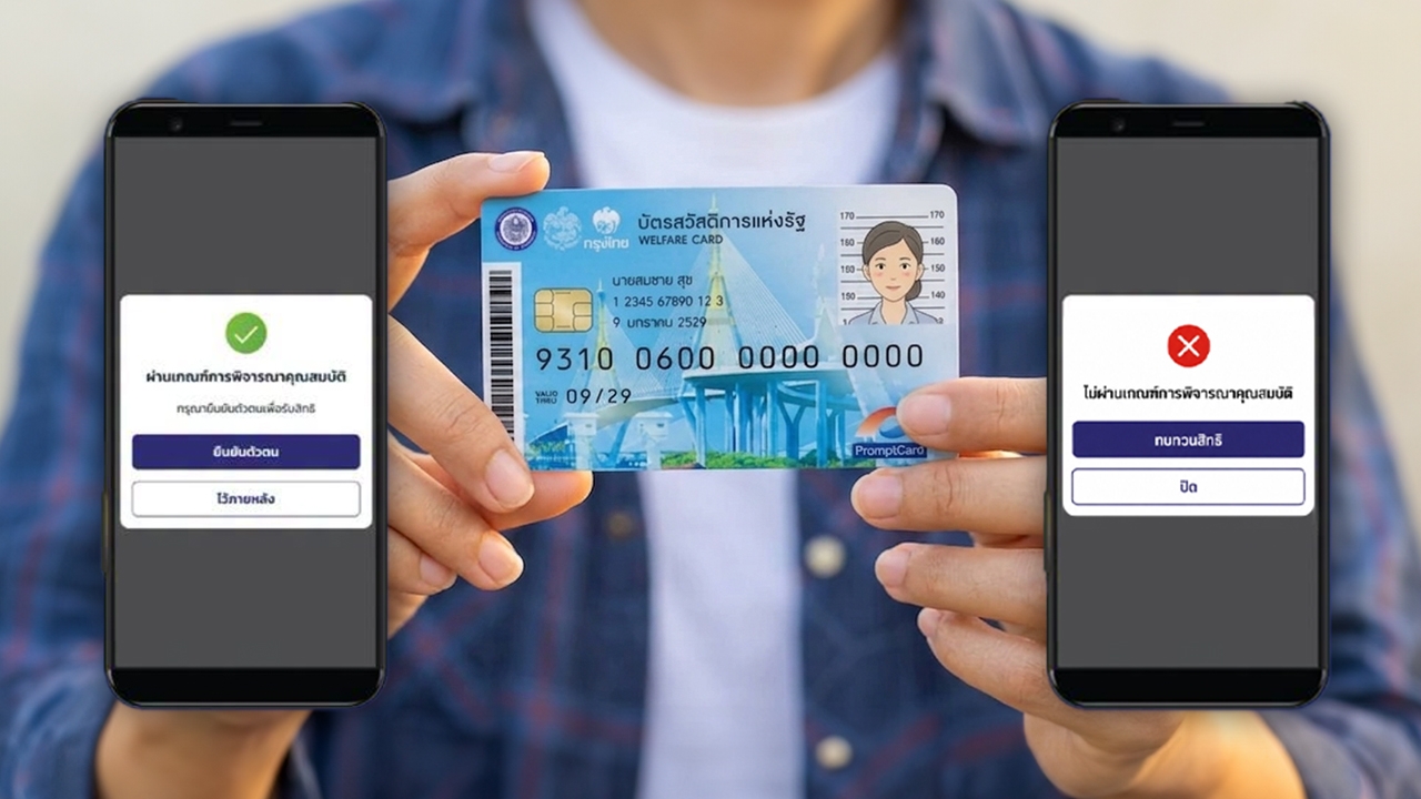 สรุปวิธีตรวจสอบสิทธิบัตรสวัสดิการแห่งรัฐ 2569 ผ่าน-ไม่ผ่าน ดูตรงไหน รู้ผลทันที