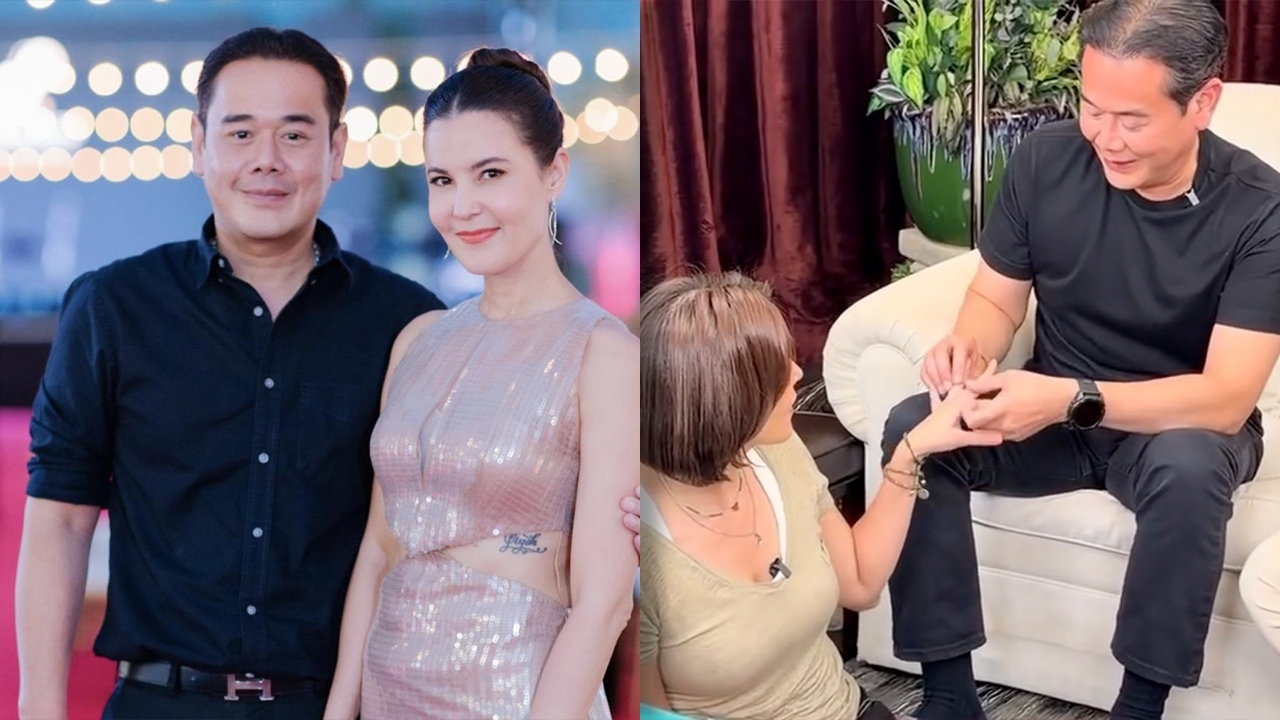 เป๊ก แลกแหวนแก้เคล็ดกับ ธัญญ่า กลางไลฟ์ พร้อมทั้งเผยสาเหตุสุดพีก (คลิป)