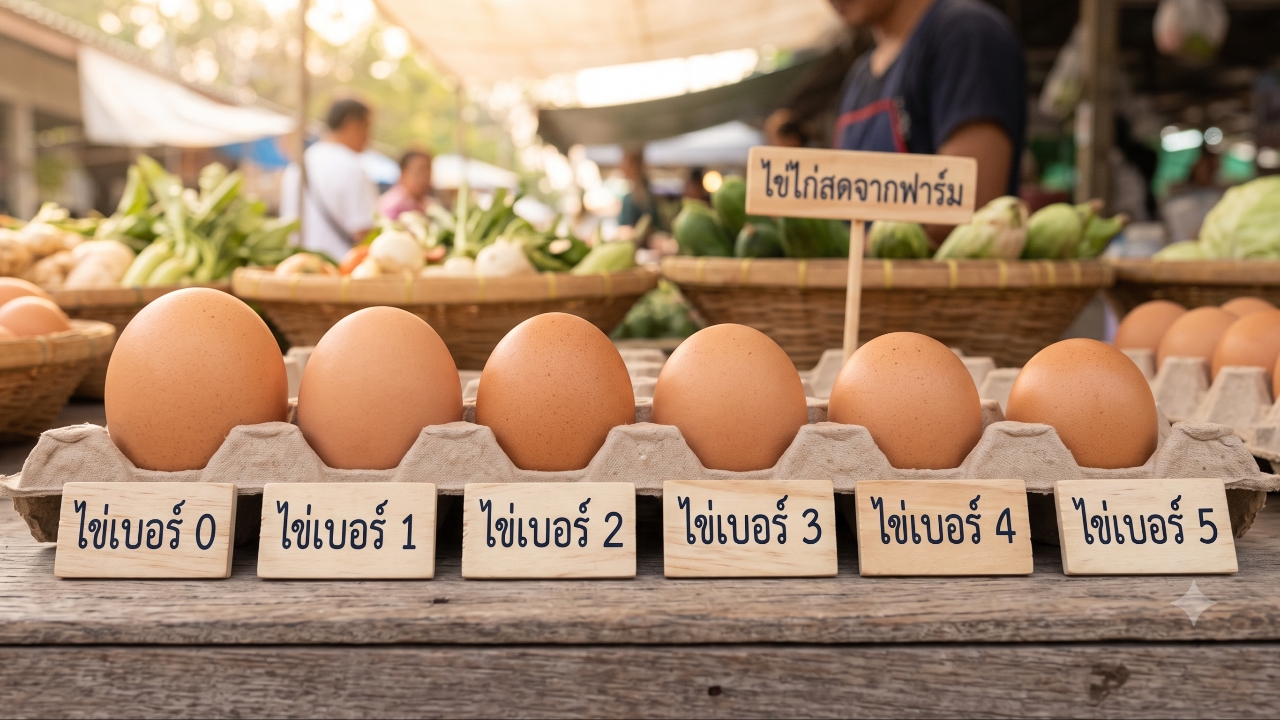 ซื้อไข่เบอร์ไหนคุ้มสุด? เทียบขนาด ราคาไข่ไก่แต่ละเบอร์ สรุปครบประหยัดงบ