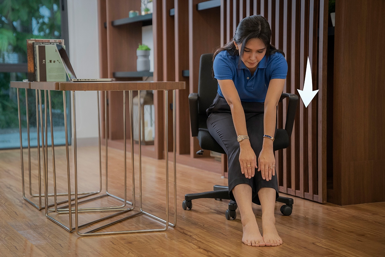 ท่าบริหารออฟฟิศซินโดรม - ท่าที่ 9 บริหารขา